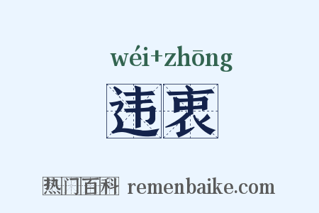 违衷是什么意思的图片